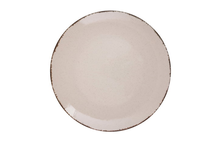 Hermia CXEO18Y2730P02 Vajilla de Porcelana 18 Piezas Color Canela Apta para Microondas y Lavavajillas